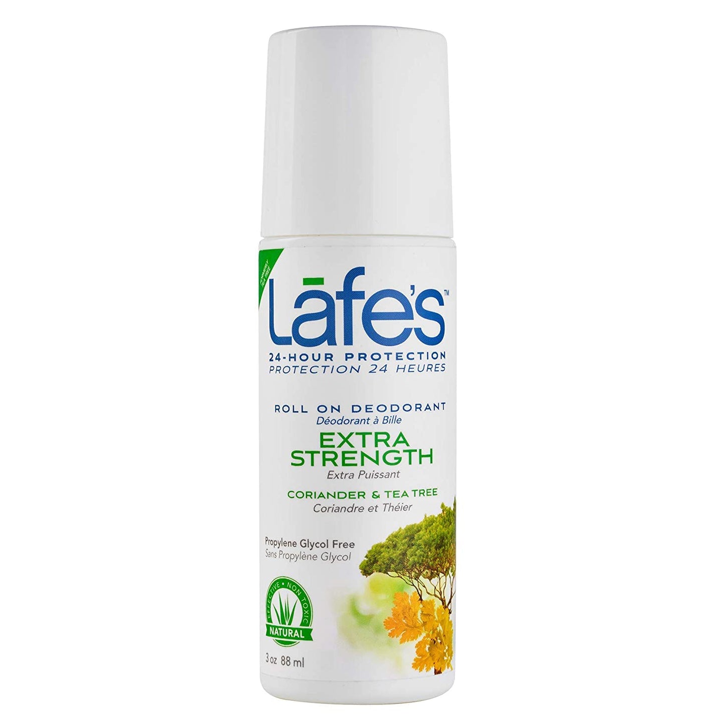 Lafe's Natural Deodorant - 3oz Roll On Aluminum Free Natural Deodorant for Women & Men - Paraben Free & Baking Soda Free with 24-Hour Protection Beauty and Personal Care Lafe's