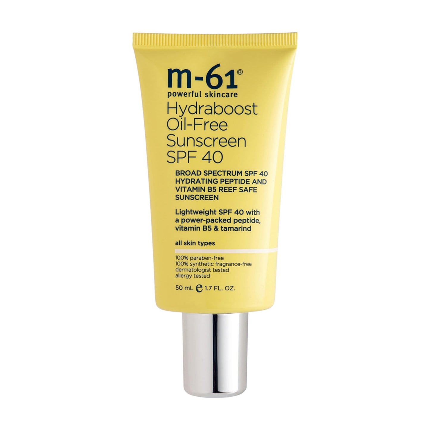 m-61 Hydraboost Oil-Free Sunscreen SPF 40 | Lightweight, Oil-Free SPF 40 With A Power-Packed Peptide, Vitamin B5, Tamarind, 1.7 Fl Oz Beauty & Personal Care m-61
