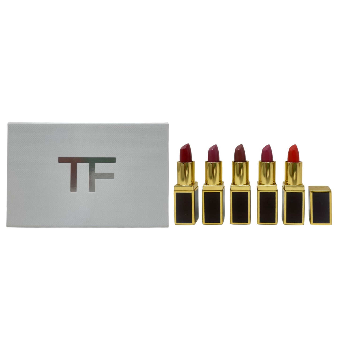 Tom Ford Lip Color Mini Deluxe Set - 5 Mini Lipsticks (Scarlet Rouge, Casablanca, West Coast, Runway Rose, Wild Ginger) Beauty & Personal Care Tom Ford