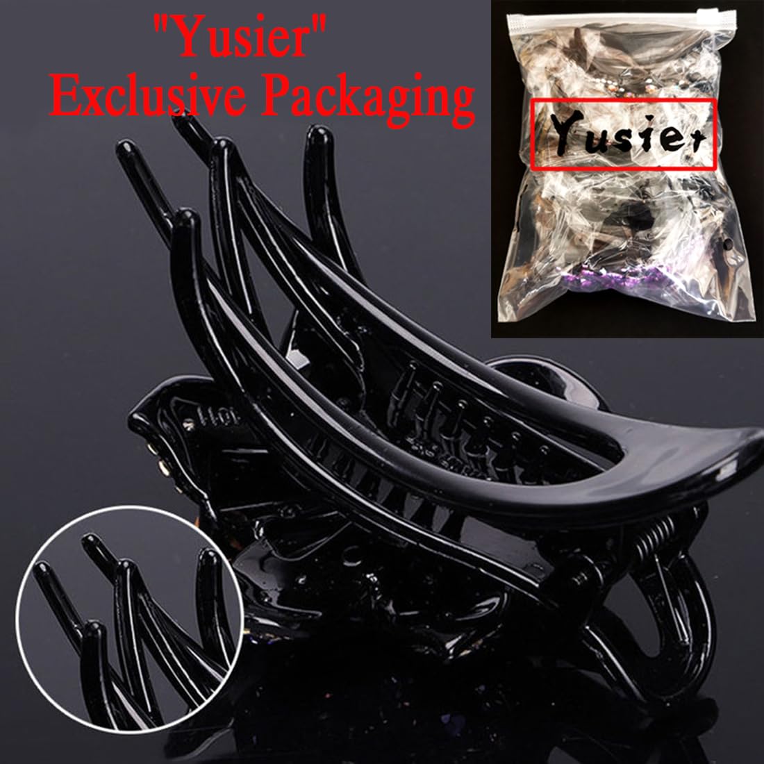 Yusier 4pcs Sparkling Rhinestone Duckbill Clips Decorative Hair Clips for Fine Hair Bling Crystal Prom Barrettes Diamond Hair Clips with Flower Hair Beauty & Personal Care Yusier