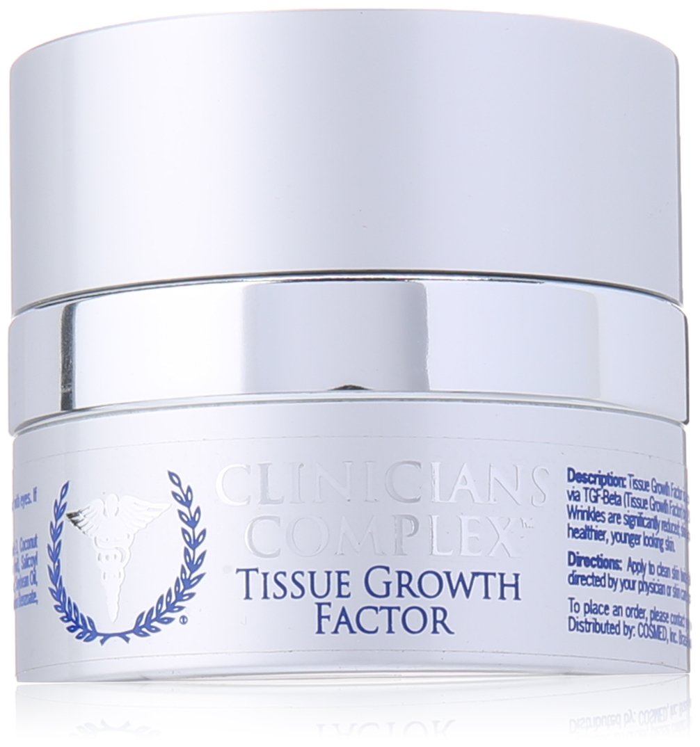 Clinicians Complex Tissue Growth Factor Serum With Peptide | Epidermal Growth Factor Serum and Collagen Night Cream - 1.0 Ounce Beauty & Personal Care Clinicians Complex