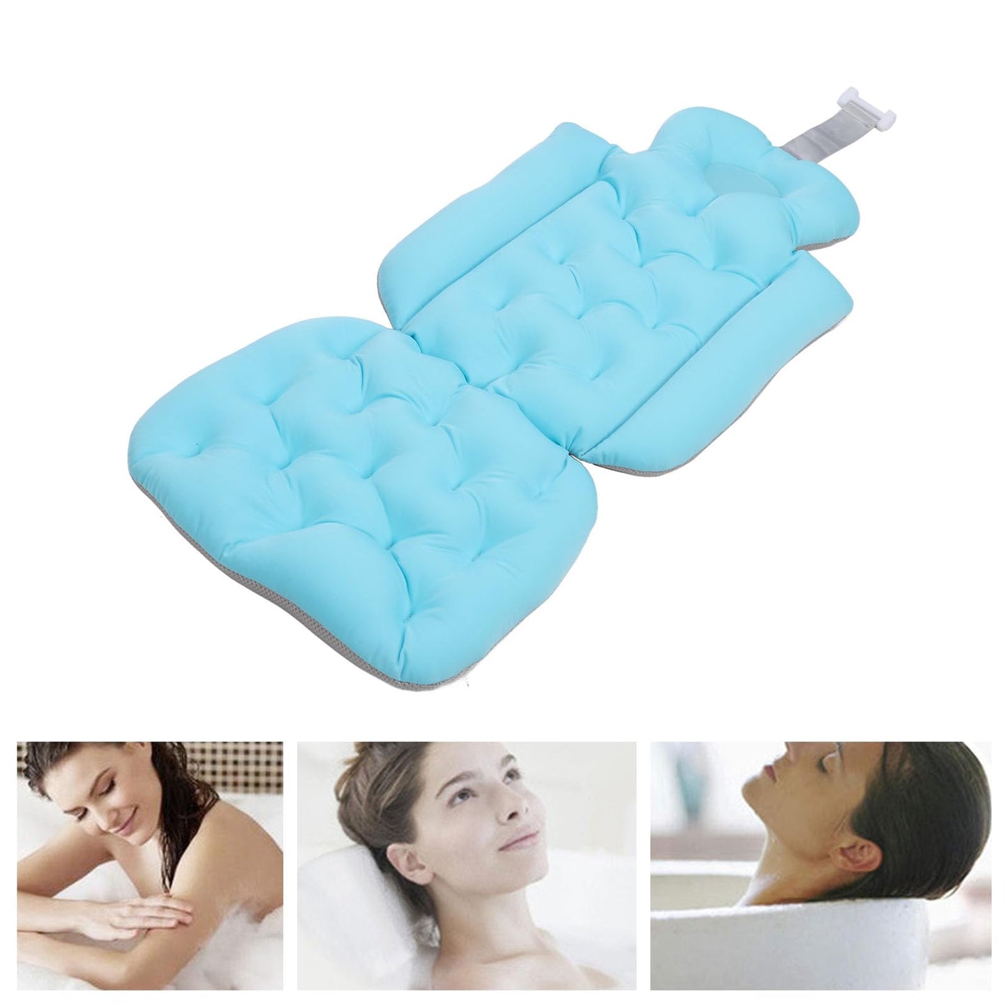 Full Body Bath Pillow for Bathtub, Extra Thick Bath Cushion with Powerful Suction Cups Non Slip Bathtub Pillow Cushion Bath Mat for Adults Beauty and Personal Care Asixxsix