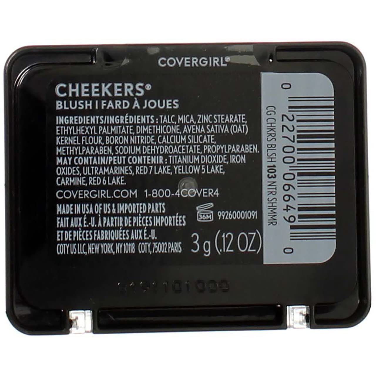 Cover Girl Cheekers 103 Natural Shimmer 0.12oz Beauty & Personal Care COVERGIRL