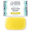 Natural Elephant Dead Sea Sulfur Soap Bar | Clarifying Face & Body Wash with Dead Sea Salt & Aloe Vera | 4.4 oz (125 g) Beauty & Personal Care Natural Elephant