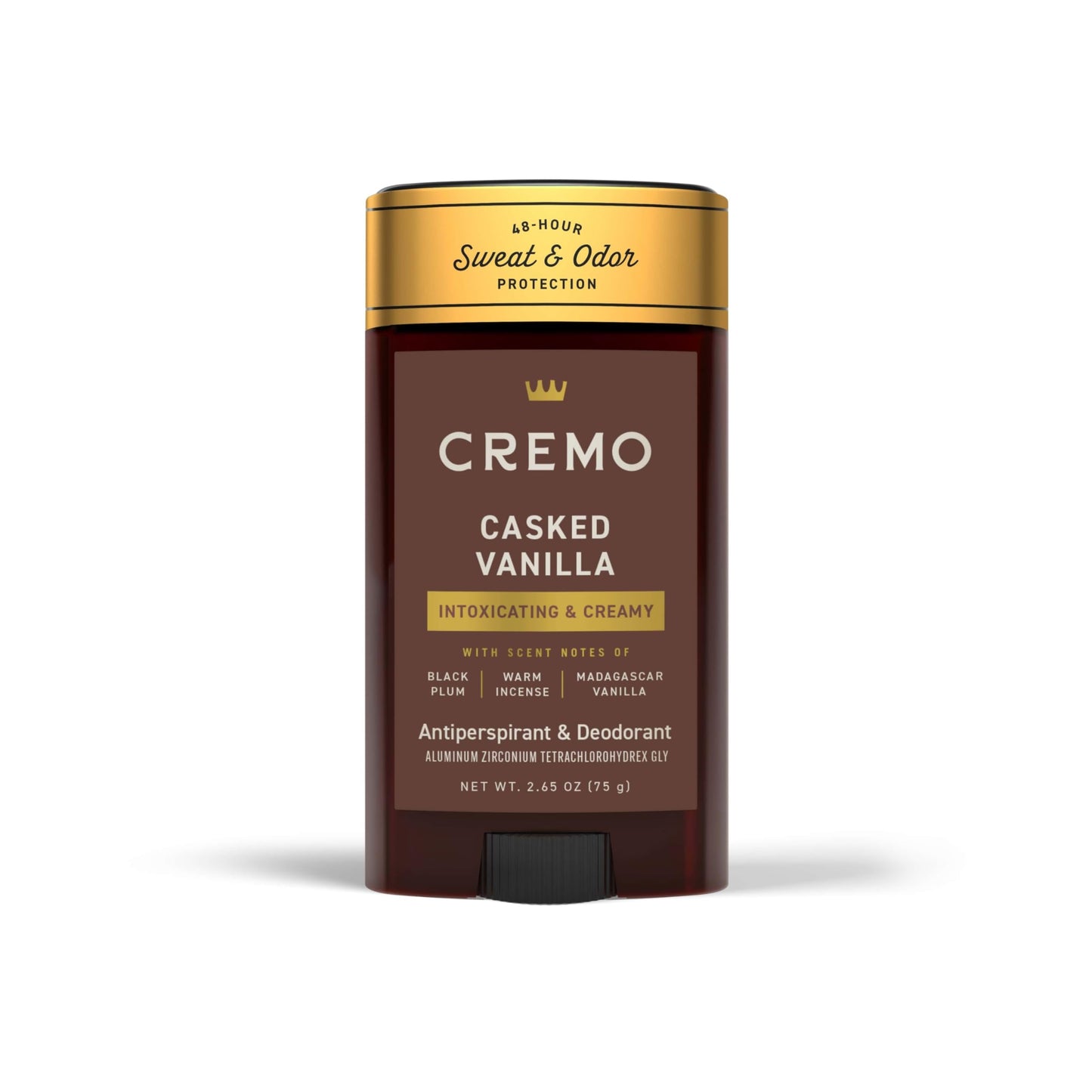 Cremo Casked Vanilla Antiperspirant & Deodorant for Men, 48-hour Sweat and Odor Protection, 2.65oz Beauty and Personal Care Cremo