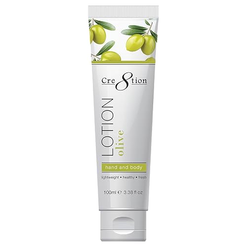 Cre8tion Spa Olive Hand & Body Lotion, Luxurious Lightweight Moisturizer for Silky, Smooth Skin, 3.3 Fl Oz Beauty & Personal Care Cre8tion