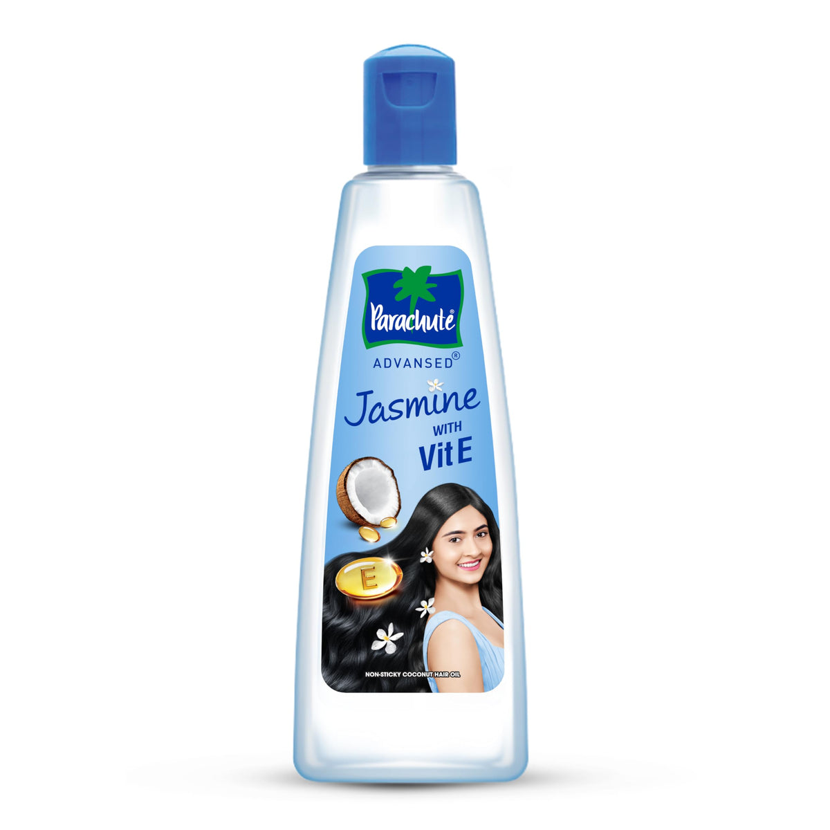 Parachute Advansed Jasmine Enriched Coconut Hair Oil with Vitamin-E | For Scalp Nourishment| Stronger, Softer, Silkier Hair |Non-Sticky | All Hair