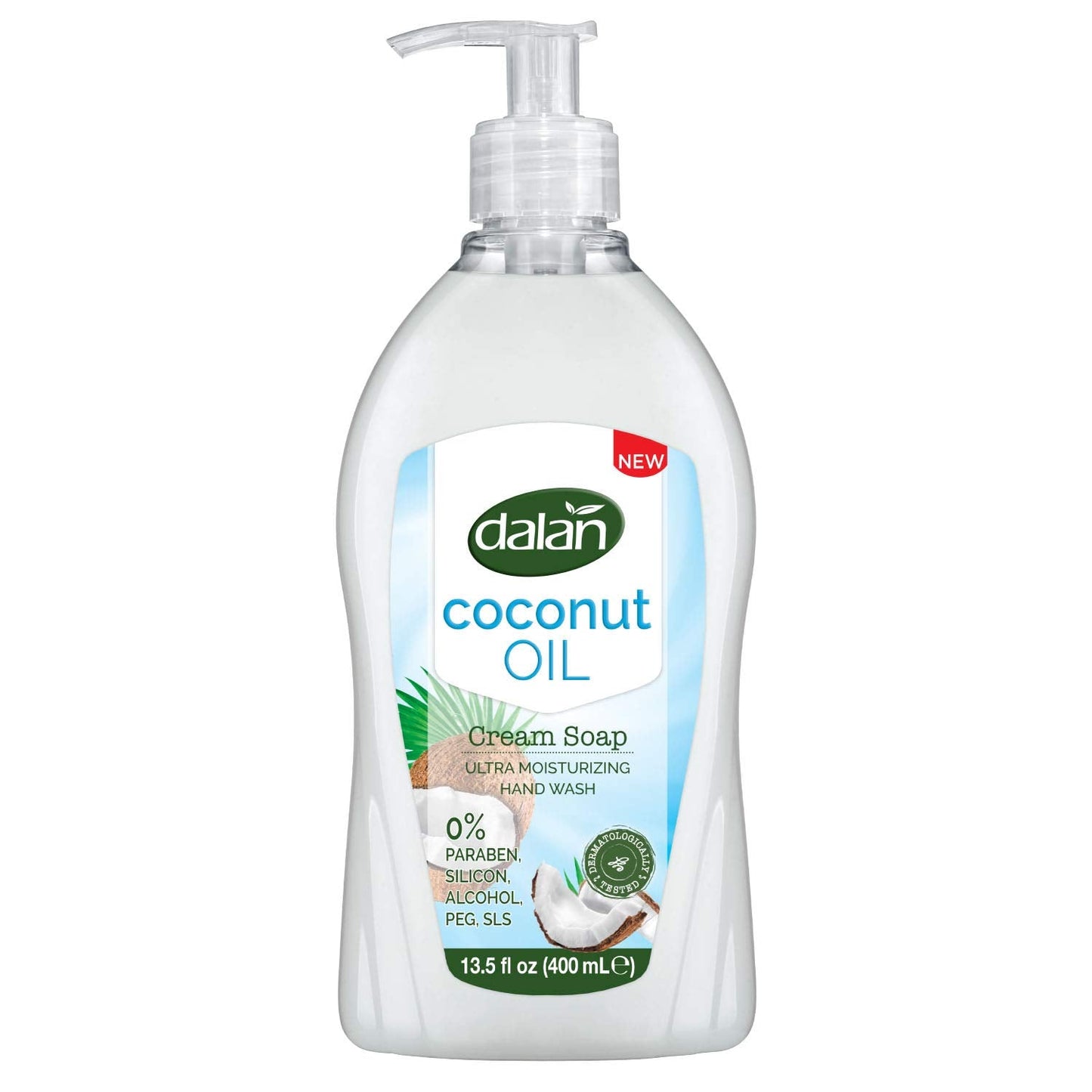 Dalan Coconut Oil Cream Ultra Moisturizing Liquid Hand Soap for Normal and Dry Hands Fresh Clean and Soft Feeling (13.5 Fl Oz / 400 mL (Pack of 1)) Beauty & Personal Care Dalan