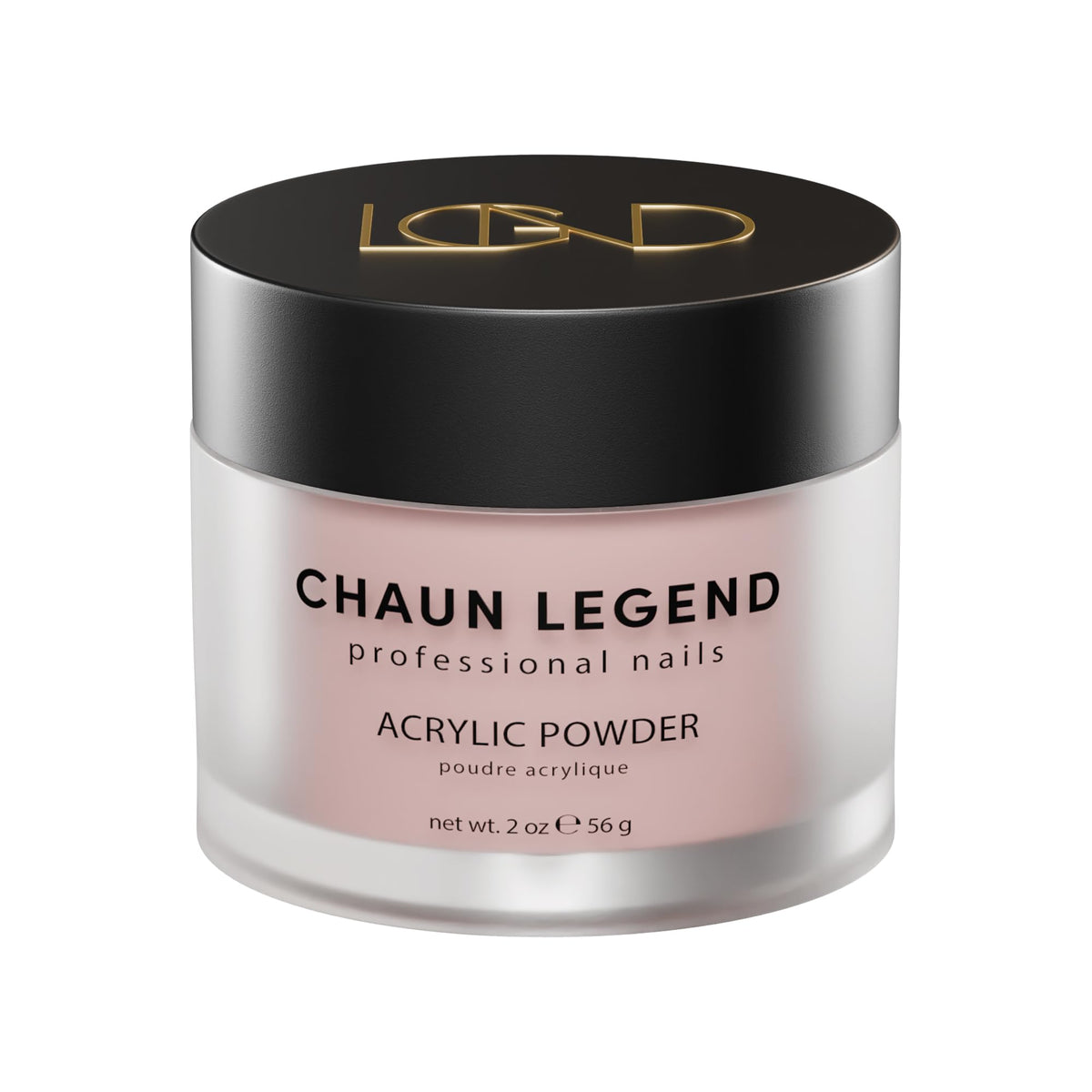 Chaun Legend Acrylic Powder, 2oz Long Lasting Salon Quality, Bubble Free, Self Leveling Professional Manicures, Fake Nails, Carving & Extensions