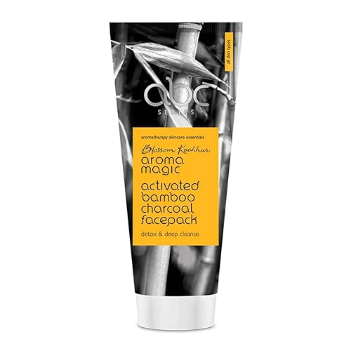 Aroma Magic Activated Bamboo Charcoal Face Pack | Deep Pore Cleansing & Skin Detox for All Skin Types | Removes Impurities, Controls Oil & Clears Acne Beauty & Personal Care Aroma Magic