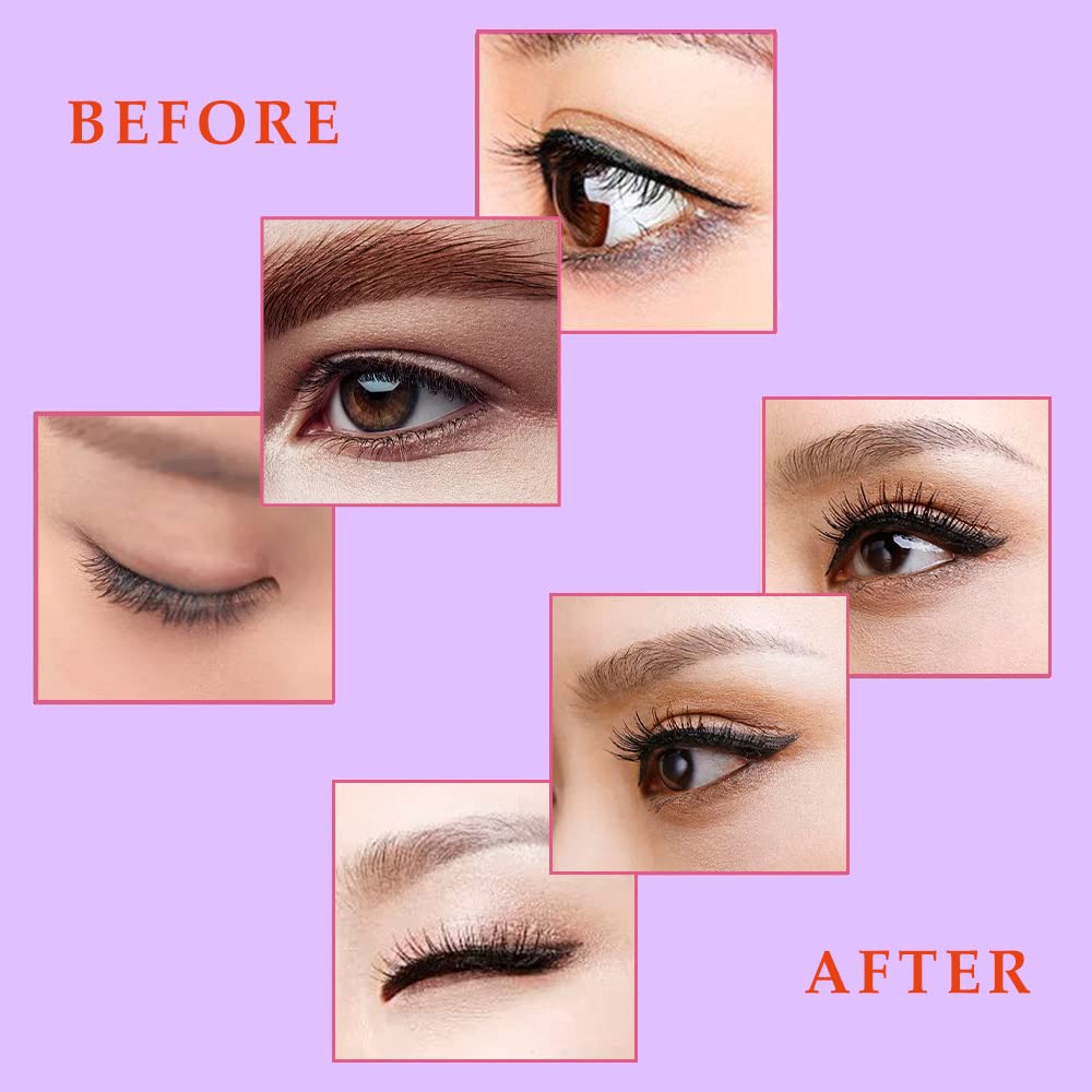 Stainless Steel Eyelash Curler with Built-in Comb Pinch Pain-Free Lash Curler with Brush Suitable for Any Eye Shapes and Sizes and with 5 Silicone Beauty & Personal Care PARAHAIR