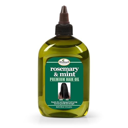 Difeel Rosemary and Mint Premium Hair Oil with Biotin - LARGE 12 oz. - Natural Rosemary Oil for Hair Growth & Biotin Beauty & Personal Care Difeel