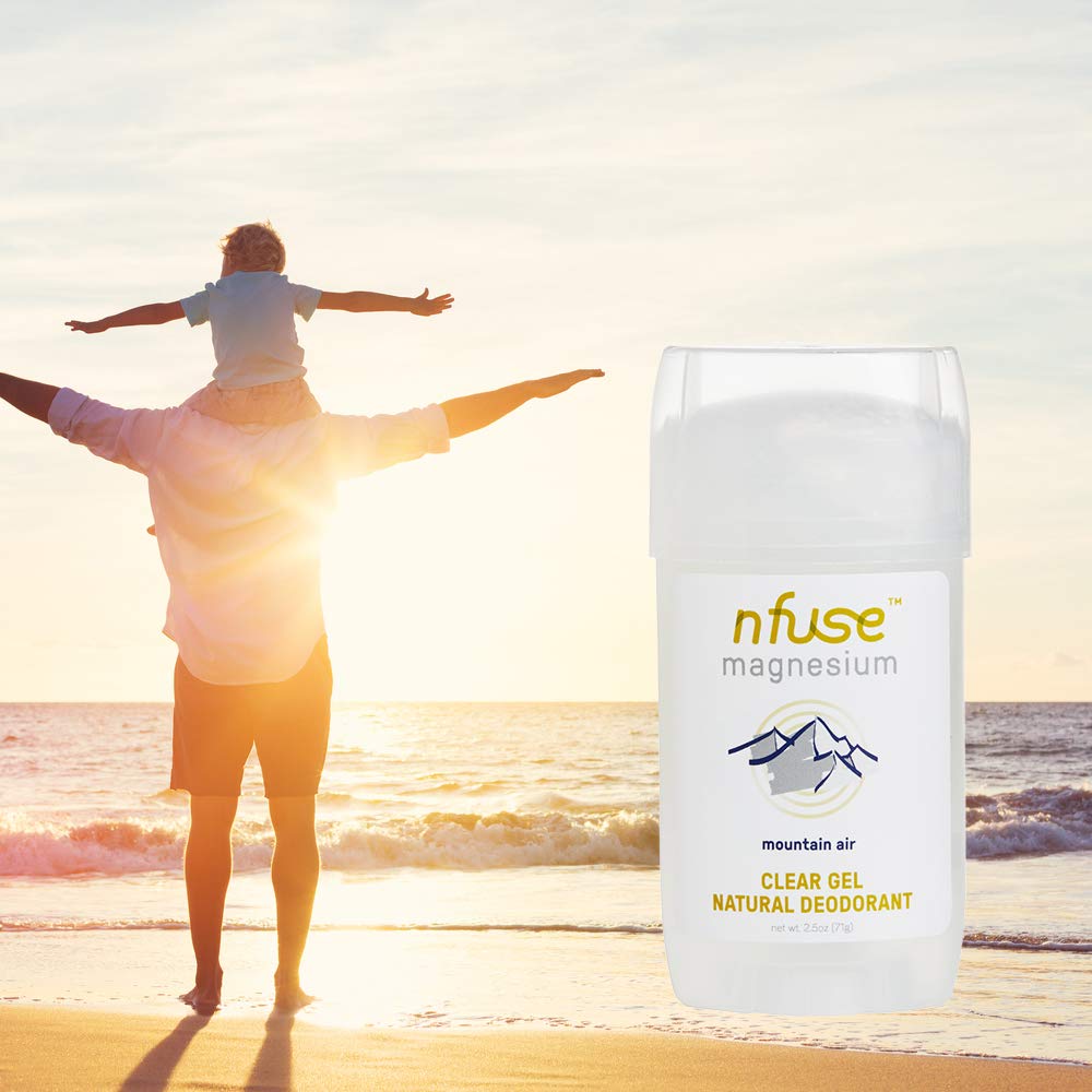 nfuse Natural Topical Magnesium Gel Deodorant, Long-Lasting Natural Odor Protection with USP-Grade Magnesium Chloride, Aluminum-Free, Paraben-Free Beauty and Personal Care nfuse