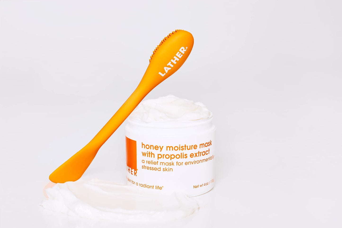 LATHER Honey Moisture Mask With Propolis Extract - Hydrating Face Mask for Dull Skin - Visibly Renew, Moisturize & Boost Hydration for Combination Beauty & Personal Care LATHER