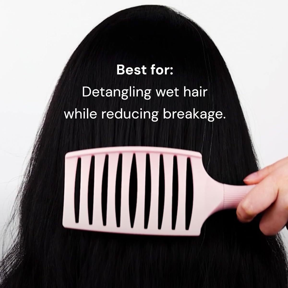 L'ANGE HAIR Siena Wide Curved Vented Hair Brush | Detangle with Nylon Bristles Best for Tangles and Knots Ideal Men Women Brushes Airflow Blush Beauty & Personal Care L'ANGE HAIR