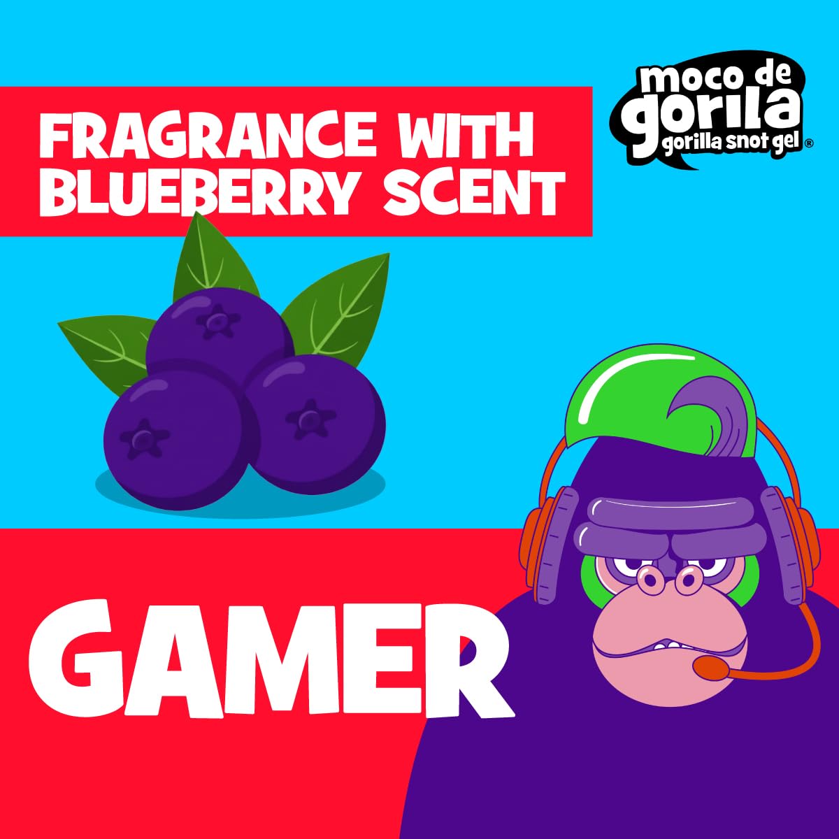 Moco de Gorila Gamer Hair Styling Gel, Long-Lasting Hold, Reactivatable with Water, 11.92 Oz Squeezable Bottles (Pack of 3) Beauty & Personal Care Moco de Gorila