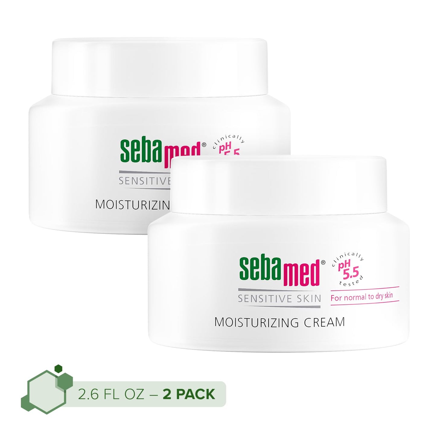 SEBAMED Moisturizing Face Cream for Sensitive Skin Antioxidant pH 5.5 Vitamin E Hypoallergenic 2.6 Fluid Ounces (75mL) Ultra Hydrating Dermatologist Beauty & Personal Care SEBAMED