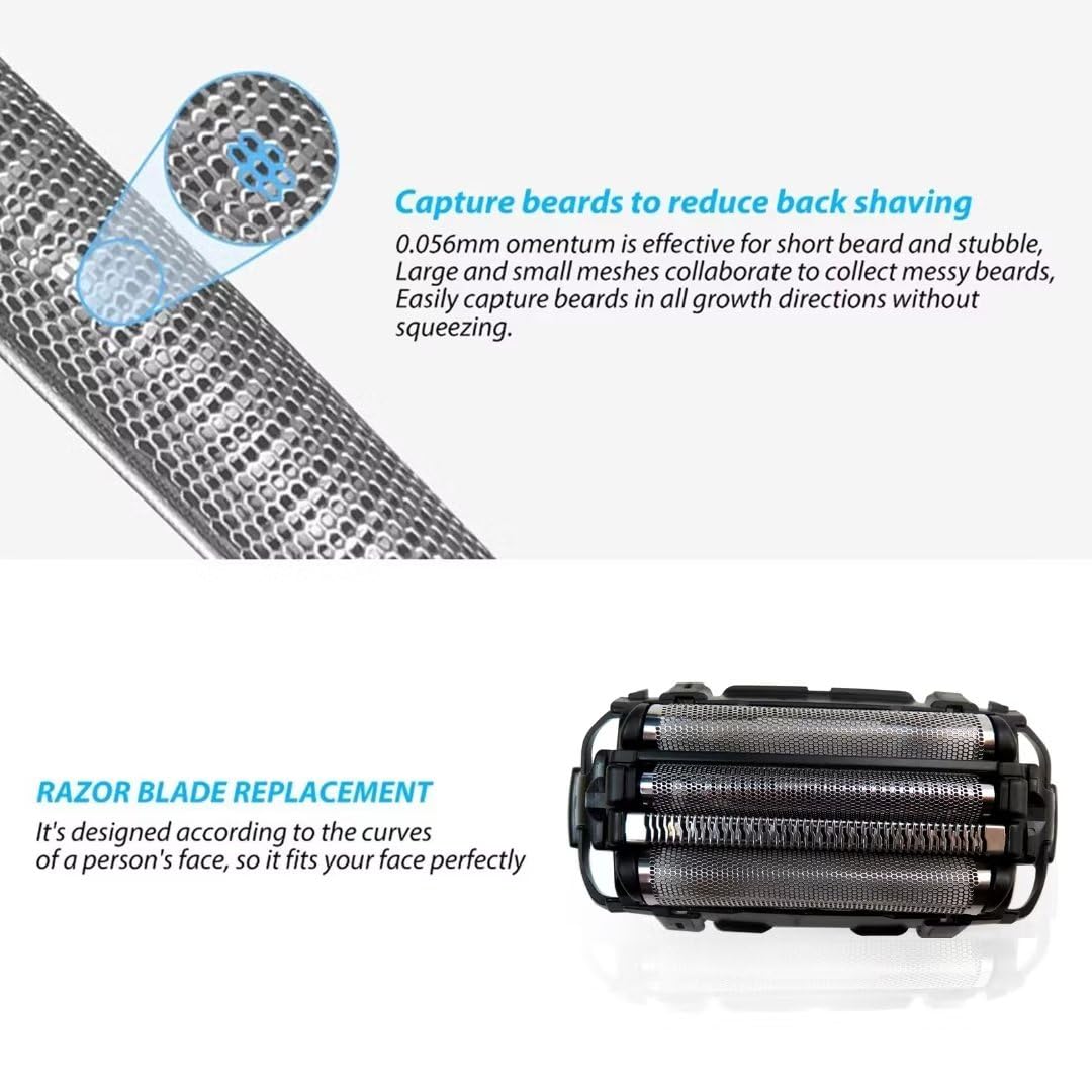 ES-LA63AA, ES-LA63-S WES9025PC Replacement Shaver Outer Foil And Blade Set a-rc4 4-Blade Shaver Replacement for Panasonic Beauty and Personal Care GruDawu