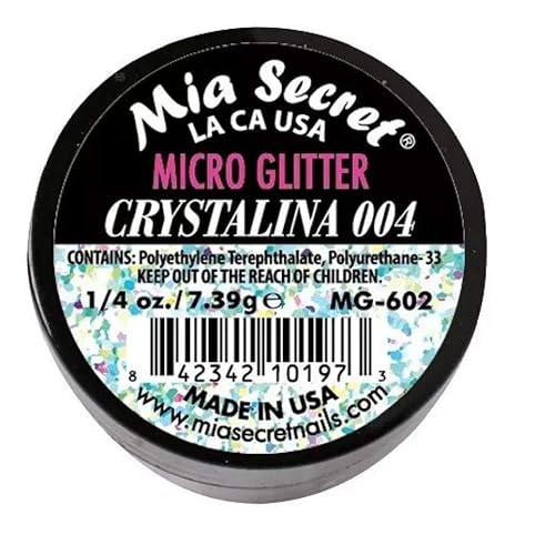 Mia Secret Professional Nail System Micro Glitter - .25 oz (Crystalina) Beauty & Personal Care Mia Secret