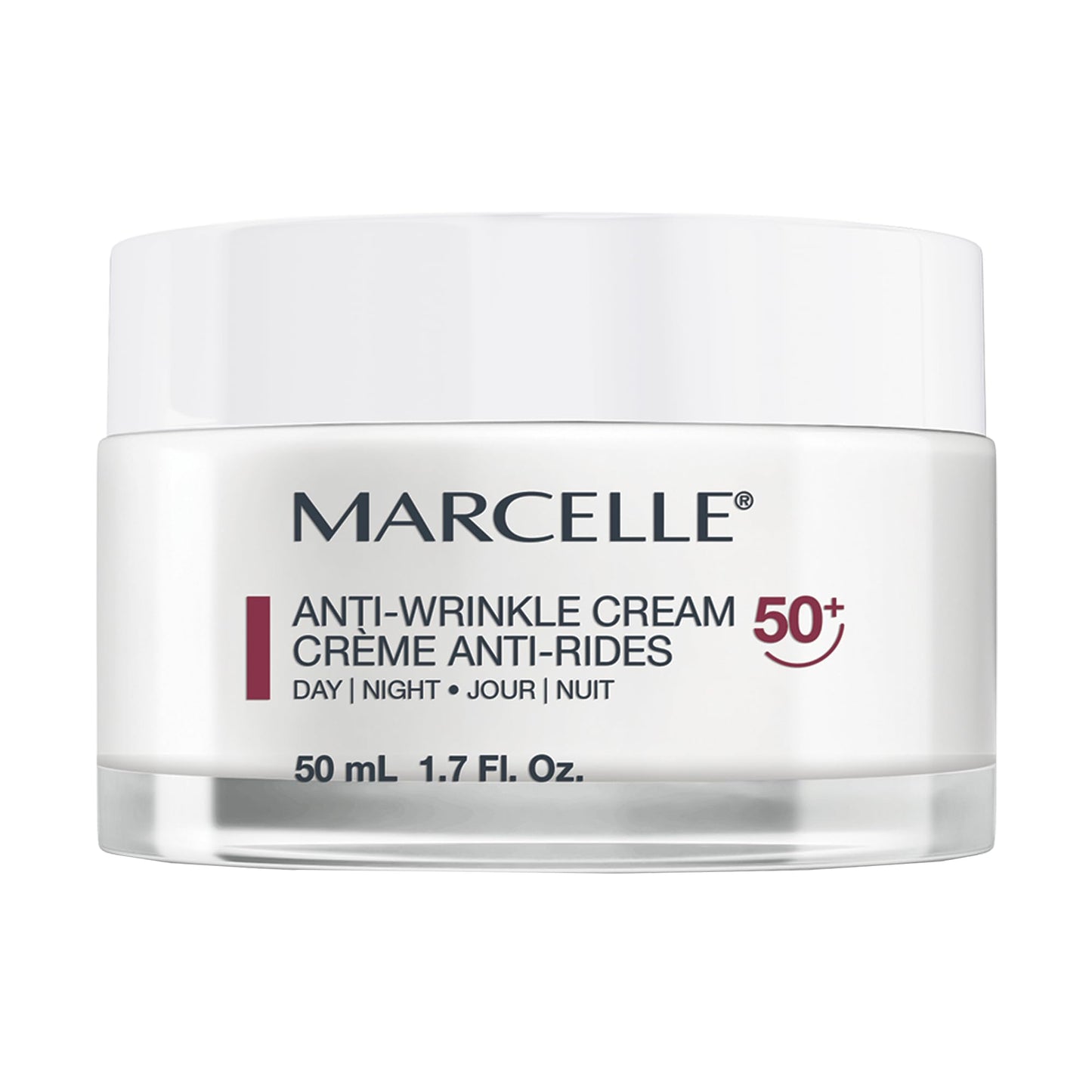 MARCELLE Anti-Wrinkle Cream, Ages 50+, 1.7 ounces Beauty & Personal Care MARCELLE