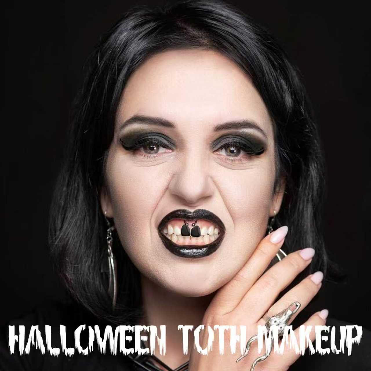 Black Tooth Paint,Professional Black Out Teeth Makeup,Quick Dry & Realistic, for Cosplay,Rotten Teeth Makeup and Missing Teeth SFX for Halloween Art Beauty & Personal Care VPCRT6