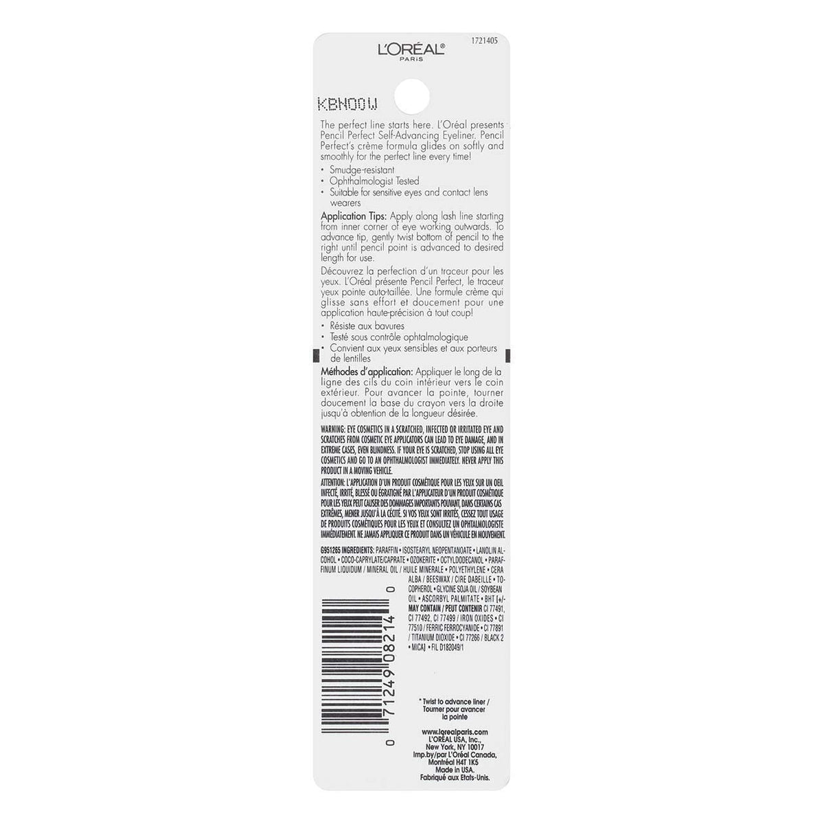 L'Oréal Paris Pencil Perfect Self-Advancing Eyeliner, 130 Espresso (Pack of 2) Beauty & Personal Care L'Oreal Paris