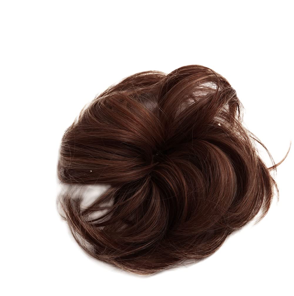 HairDo Modern Chignon Color R6/30H CHOCOLATE COPPER Extensions Claw Clip Loose Hair Bun Tru2Life Heat Friendly Synthetic Soft Waves Hairpiece