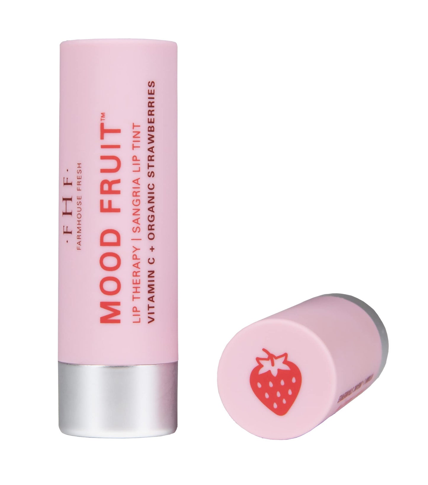FarmHouse Fresh Shea Butter Lip Balm, Tinted Lip Balm for Dry Lips with Strawberry Mood Fruit Therapy Beauty & Personal Care FarmHouse Fresh