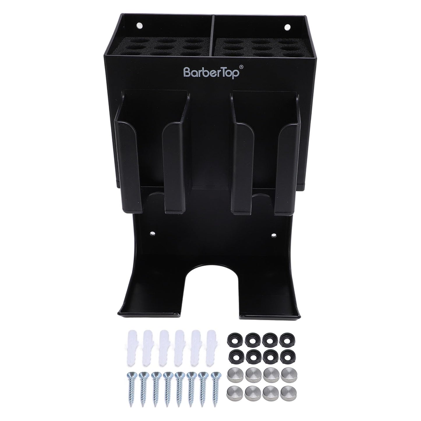 TARSHYRY Barber Clipper Holder, Hair Trimmer Storage Rack with Multiple Slots for Hair Dryer Straightener Curling Iron, Salon Bathroom Organizer Beauty and Personal Care TARSHYRY