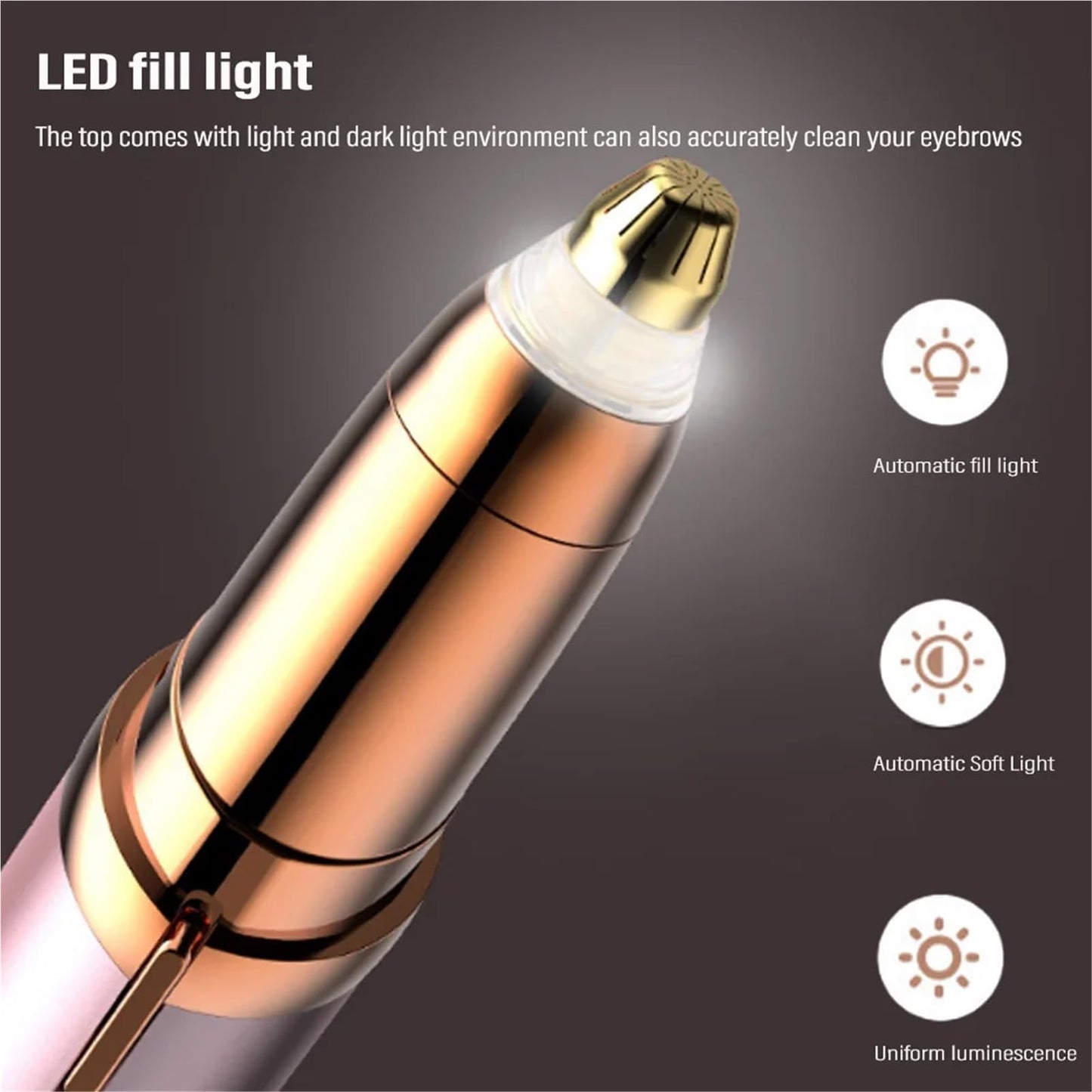 Electric Eyebrow Trimmer Security Hair Removal Eye Brow Epilator USB Charger Mini Shaper Shaver Hair Removal Painless Beauty(White) Beauty and Personal Care FKOTUKNR