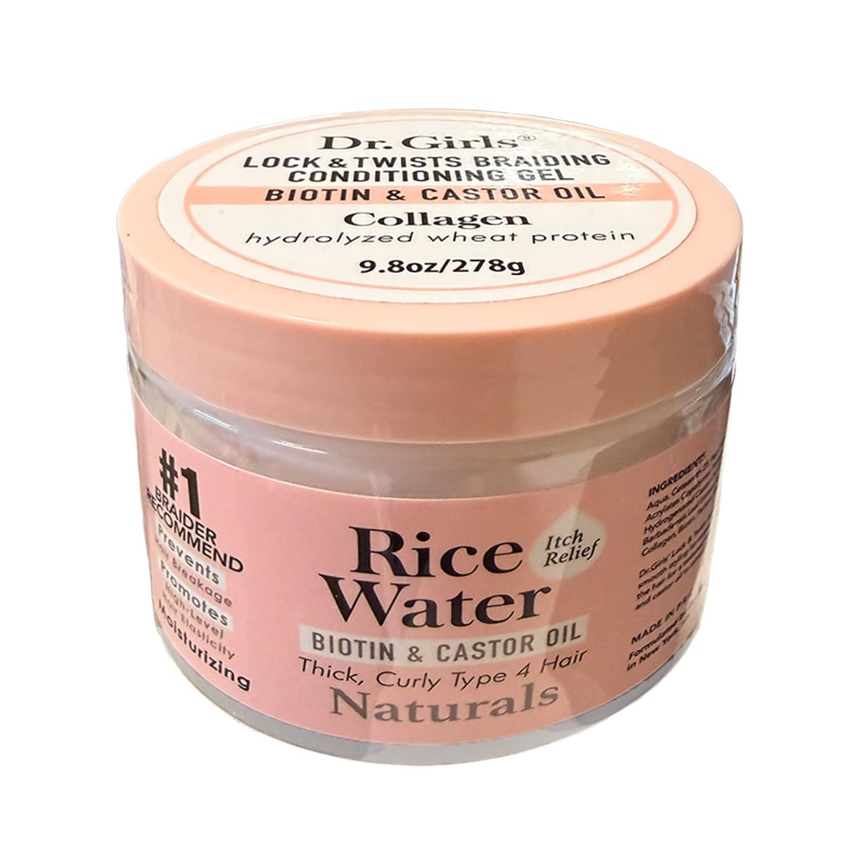 Dr Girls Super Grow Loc & Twists Braiding Conditioning Gel - Extra Mega Hold, REEMAS (Collagen with Hydrolyzed Wheat Protein) 9.8 oz Beauty & Personal Care R&B Collection