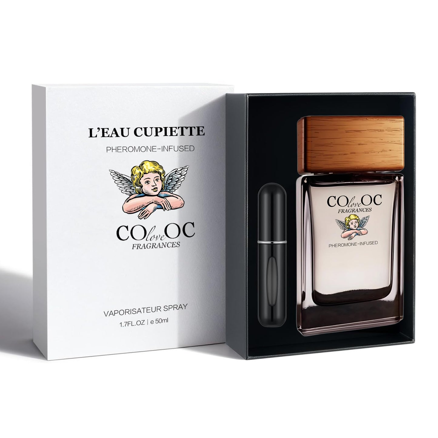 Cupiette The Most Wanted Pheromone Infused Cologne For Men - Spicy Woody Fragrance - Amber & Cinnamon & Grapefruit & Musk & Leather - Long Lasting Beauty & Personal Care COLOVEOC FRAGRANCES