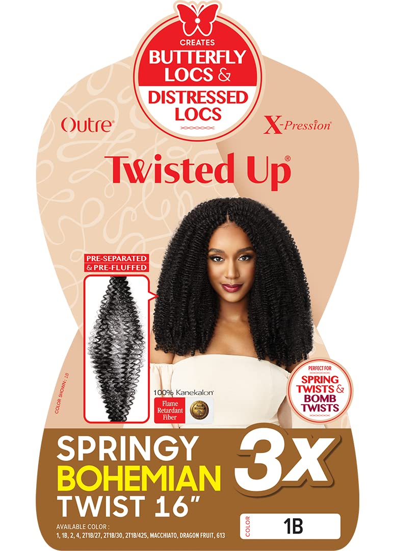 Outre Xpression Twisted Up Springy Bohemian Twist 3X (16", 2T1B/425)