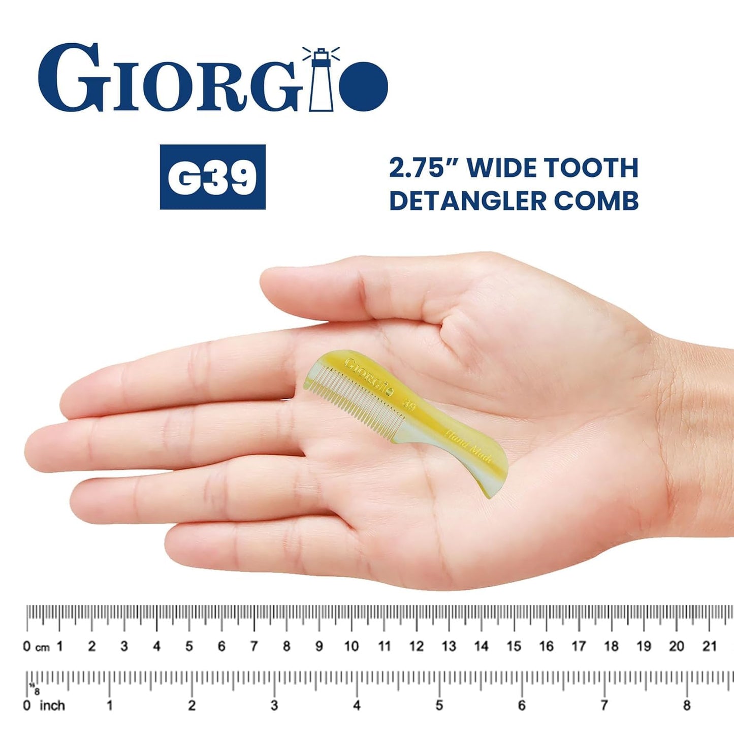 Giorgio G39 Extra Small Men's Fine Toothed Beard and Mustache Comb for Facial Hair Grooming and Styling. Add this pocket comb to your hair styling Beauty and Personal Care GIORGIO