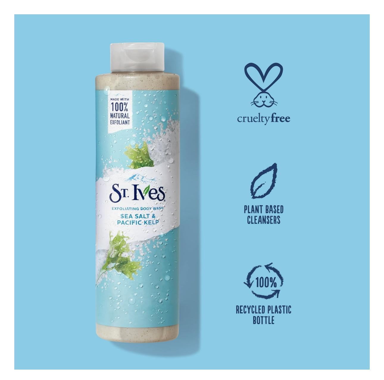 St Ives Body Wash Sea Salt & Pacific Kelp 22 Ounce (650ml) (Pack of 2) Beauty & Personal Care St. Ives