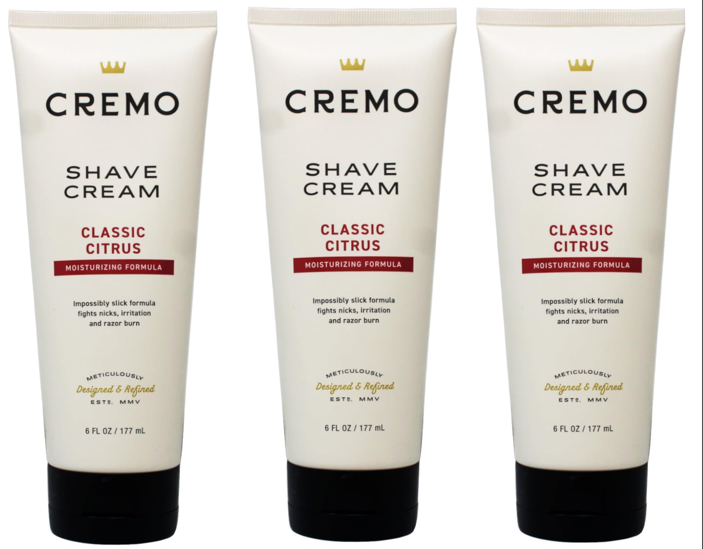 Cremo Shave Cream Classic Citrus Shaving Cream for Men, 6 Fluid Ounce (3 Pack) Beauty & Personal Care Cremo
