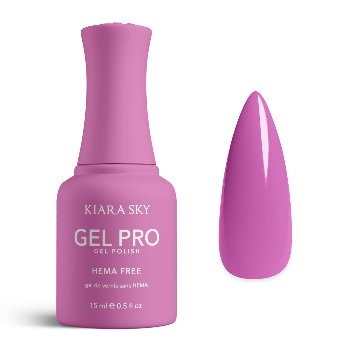 KIARA SKY Gel Pro HEMA-Free Gel Nail Polish | Full Coverage, 28+ Day Wear, Self-Leveling, UV/LED Soak-Off, 0.5 fl oz | Summer Pop #039