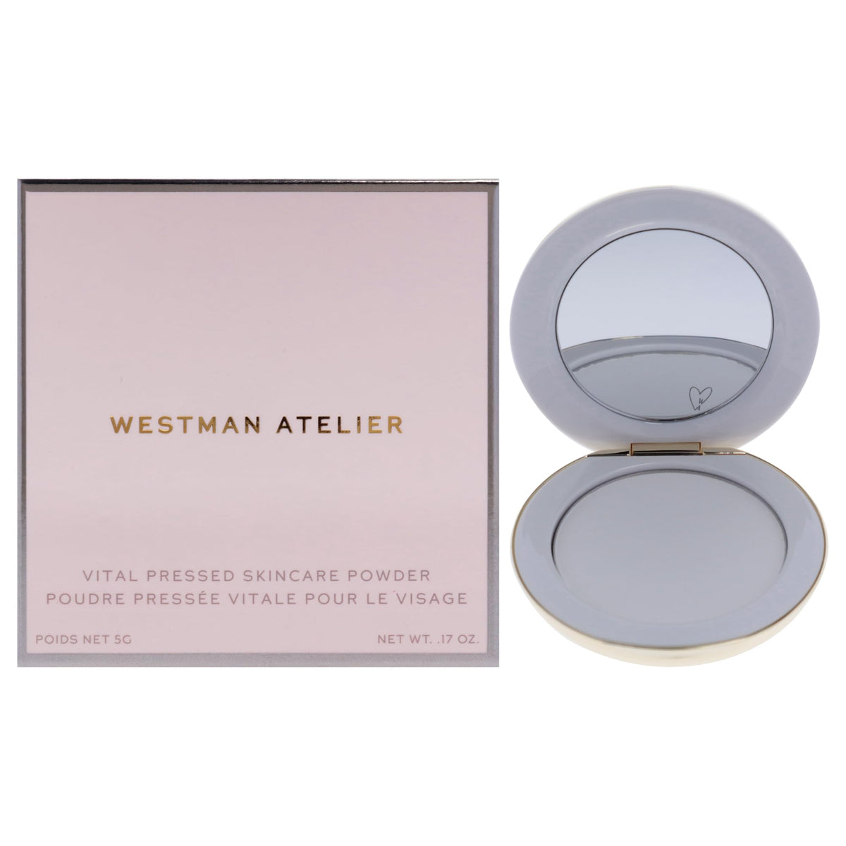 Westman Atelier Vital Pressed Skincare Blurring Talc-Free Setting Powder Translucent - 0.17 oz