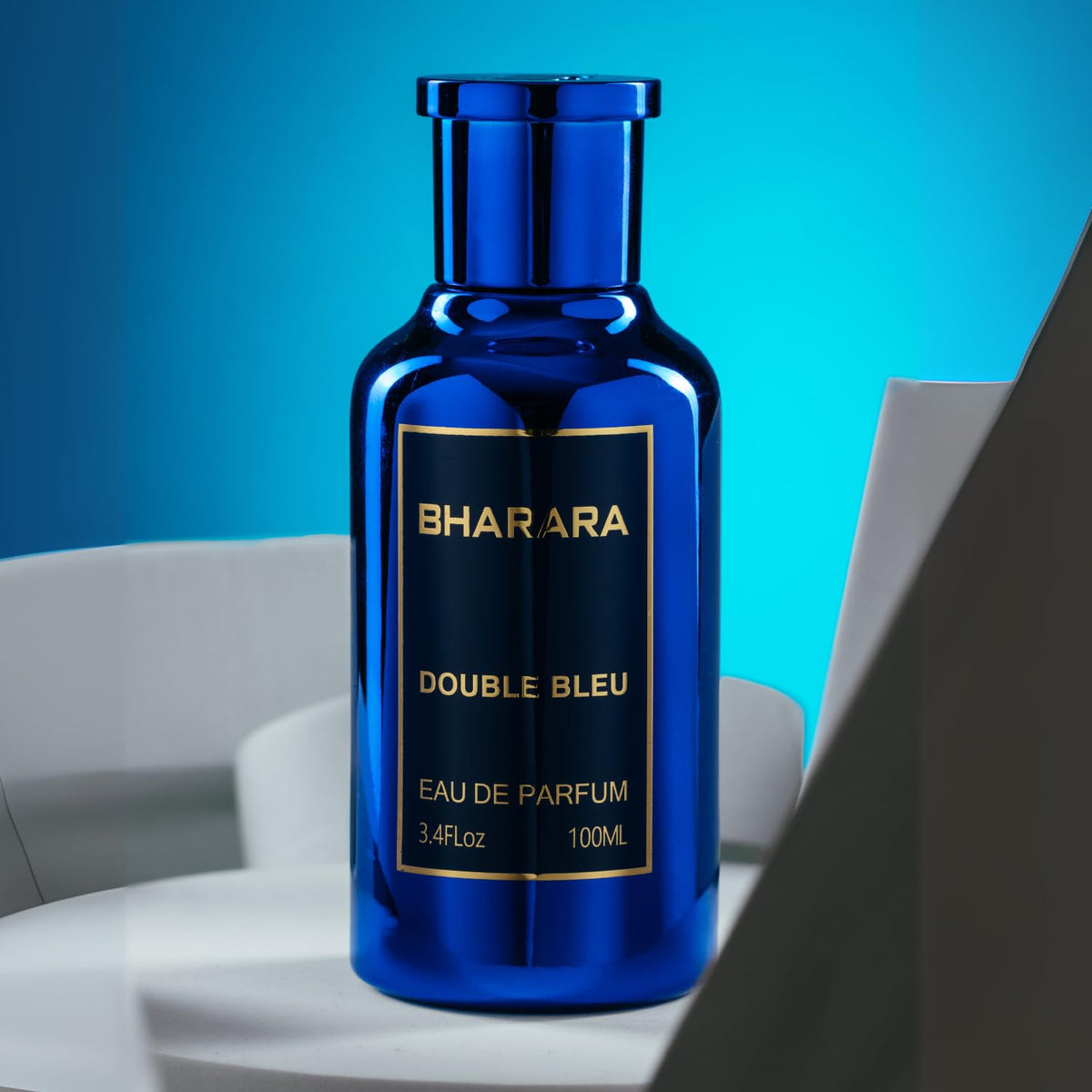 Bharara Double Bleu Pour Homme Eau De Parfum For Men 3.4 oz /100 ML Beauty & Personal Care B Bharara