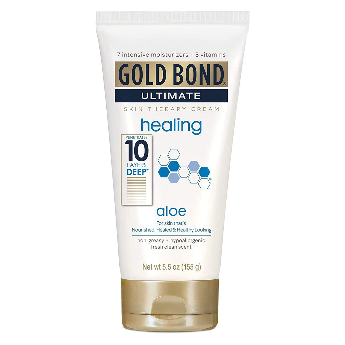 Gold Bond Ultimate Healing Skin Therapy Cream, Aloe 5.50 oz (Pack of 7)