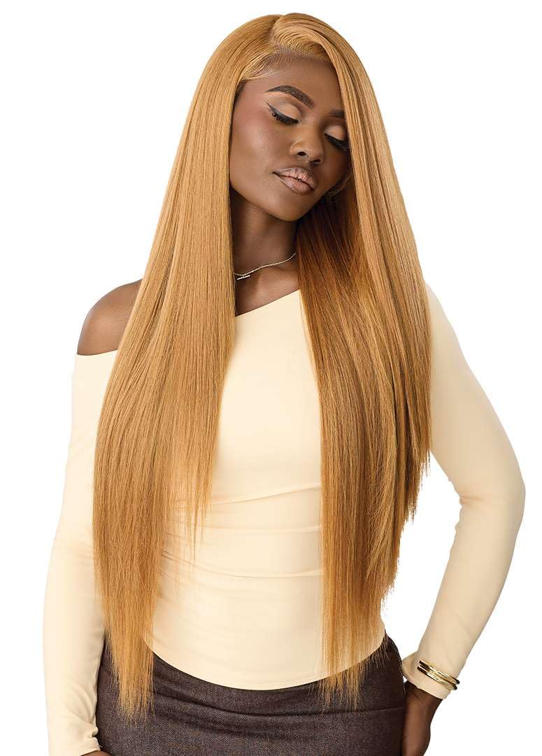 Outre Lace Front Wig - Perfect Hair Line 13X6 - NUEBLEND - Human Hair Blend - Straight 34" (NATURAL)