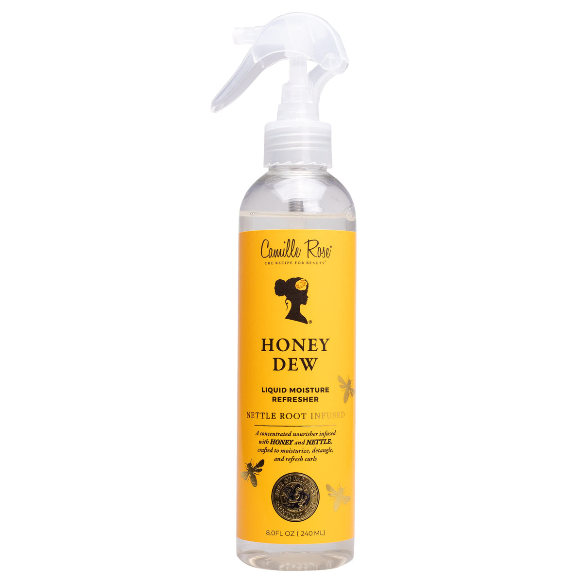 Camille Rose Honey Dew Liquid Moisture Hair Refresher, with Honey and Nettle Root, for a Daily Curl Refresh and Soft, Silky Hair, 8 fl oz Beauty & Personal Care Camille Rose
