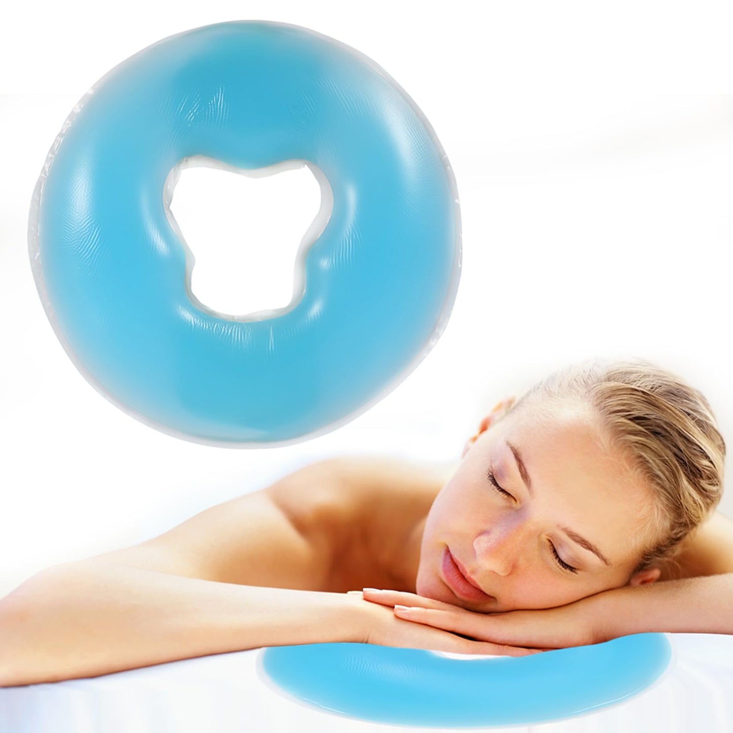 Salmue Silicone Pillow Soft Massage Face Relax Pillow Headrest, SPA Beauty Salon Skin Care Soft Overlay Face Relax Weigh Cushion Pad, Salon Cushion Beauty and Personal Care Salmue