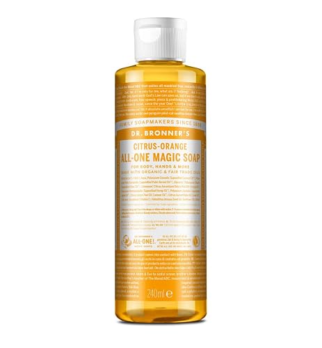 Dr. Bronner Liquid Soap, Lemon/Orange - 240 ml Beauty & Personal Care Dr. Bronner's