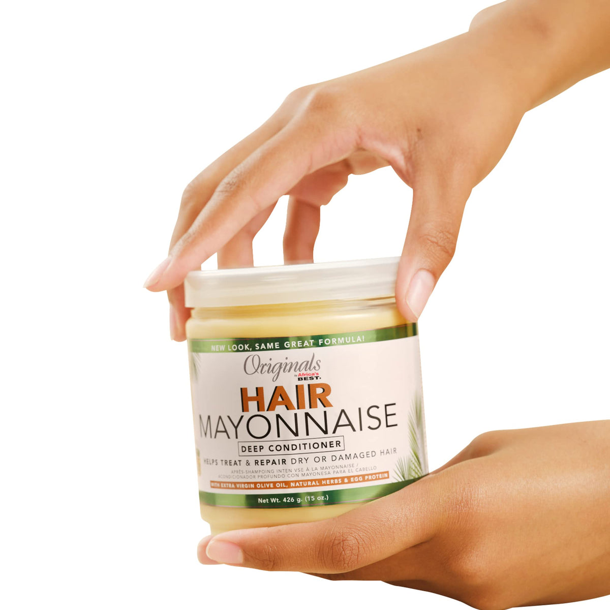 Originals By Africa's Best Hair Mayonnaise Conditioner - 2 Pack (15 oz Jars) - Enriched with Herbal Extracts, Egg Protein & Olive Oil for Deep Beauty & Personal Care Originals by Africa's Best
