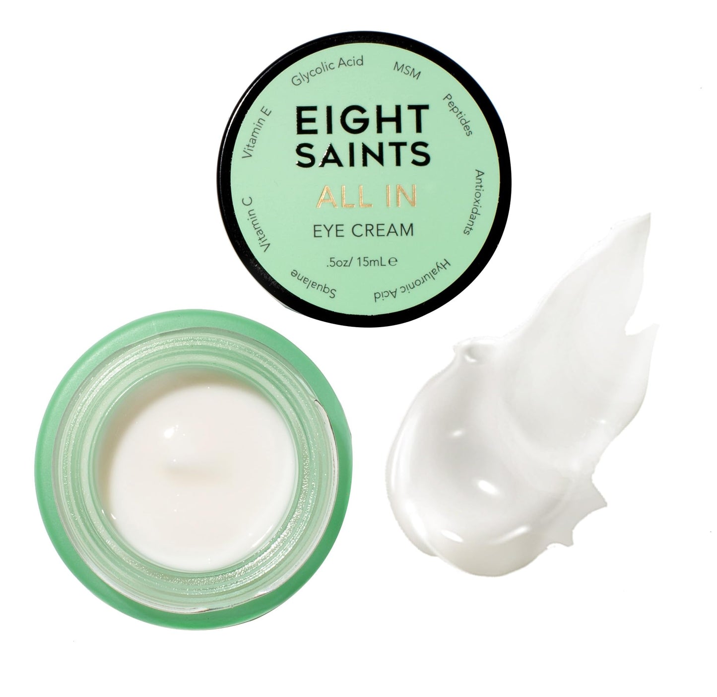 Eight Saints Skin Care All In Eye Cream, Natural and Organic Anti Aging Under Eye Cream to Reduce Puffiness, Wrinkles, and Under Eye Bags, Dark Beauty & Personal Care Eight Saints