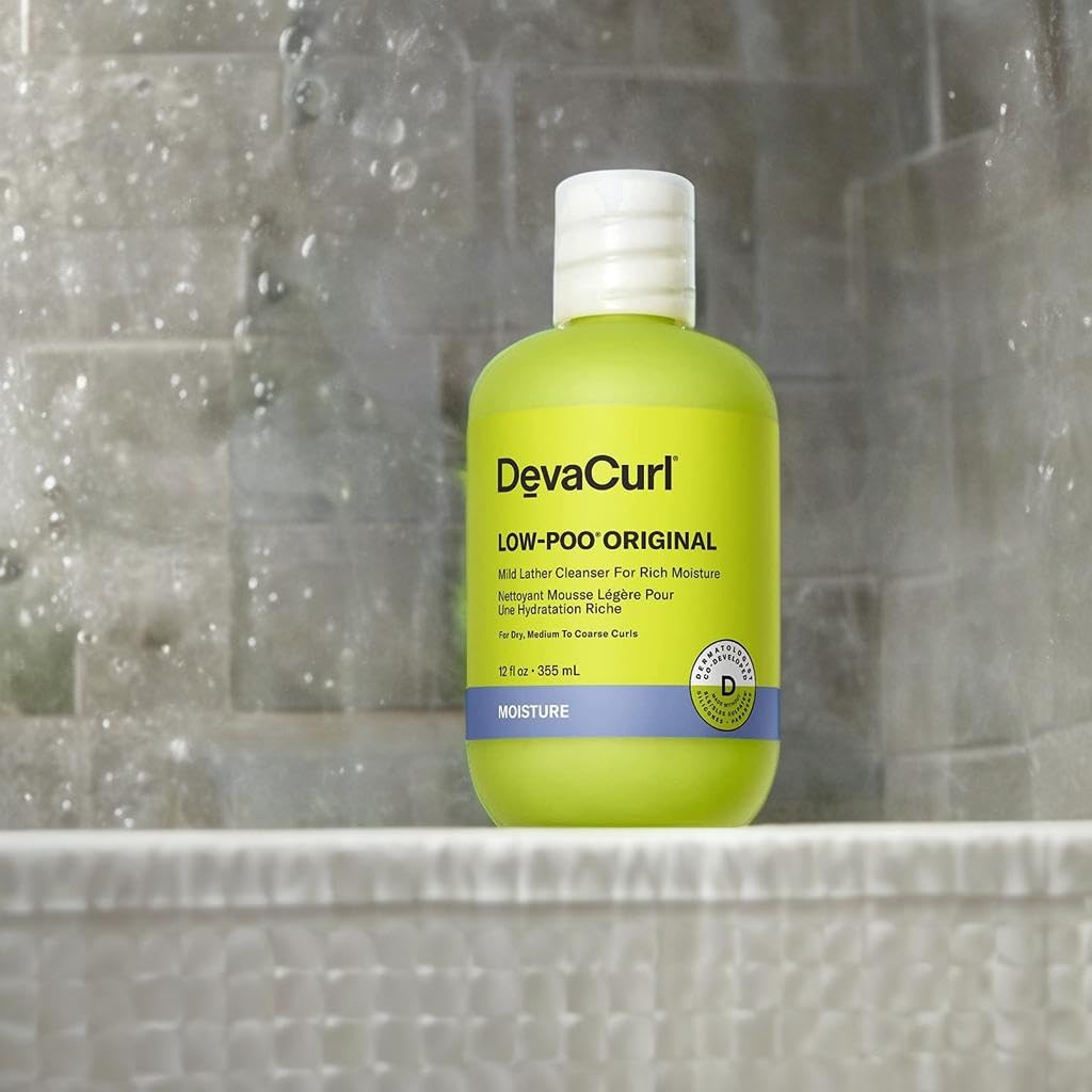 DevaCurl Low-Poo Original Mild Lather Cleanser for Rich Moisture, 12 fl. oz. Beauty & Personal Care DevaCurl