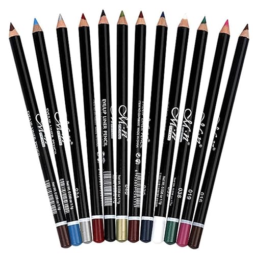 DC-BEAUTIFUL 12Pcs Lot Set 12 Colors Eyeliner Pencil Waterproof Eyebrow Pencil Cosmetics Beauty & Personal Care DC-BEAUTIFUL