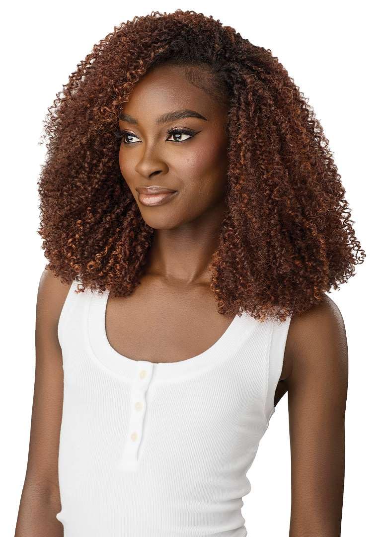 Outre Quick Weave Synthetic Half Wig - Sela (DR2/VANILLA COCOA)