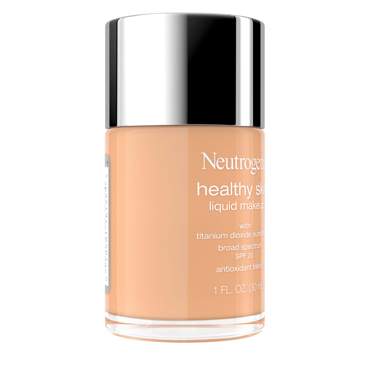 Neutrogena Healthy Skin Liquid Foundation Makeup Broad Spectrum SPF 20 Sunscreen, Medium Coverage, Vit B5, Antioxidants, All Day Wear, Tan 340W, 1 fl. Beauty & Personal Care Neutrogena